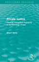 Book cover of: Private Justice. By: Stuart Henry