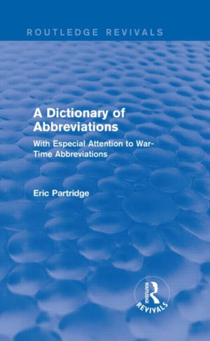 Dictionary of Abbreviations
