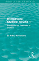 Book cover of: International Studies: Volume 1. By: Sir Arthur Newsholme