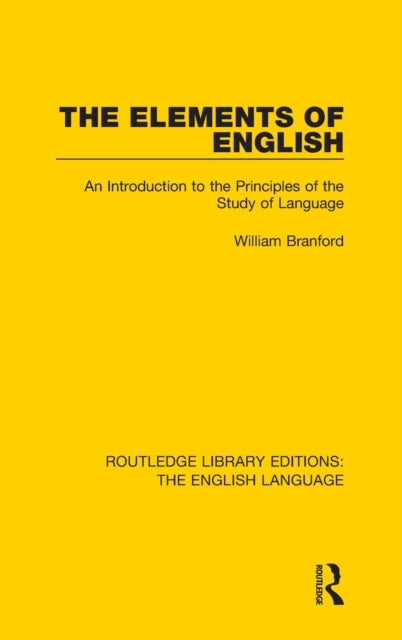 Book cover of: Elements of English. By: William Branford