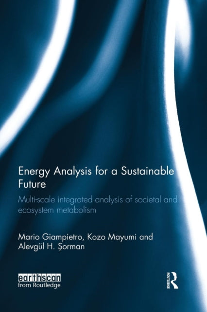 Book cover of: Energy Analysis for a Sustainable Future. By: Mario Giampietro