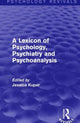 Book cover of: Lexicon of Psychology, Psychiatry and Psychoanalysis. By: Jessica Kuper