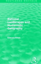 Book cover of: Rational Landscapes and Humanistic Geography. By: E. C. Relph