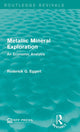 Book cover of: Metallic Mineral Exploration. By: Roderick G. Eggert