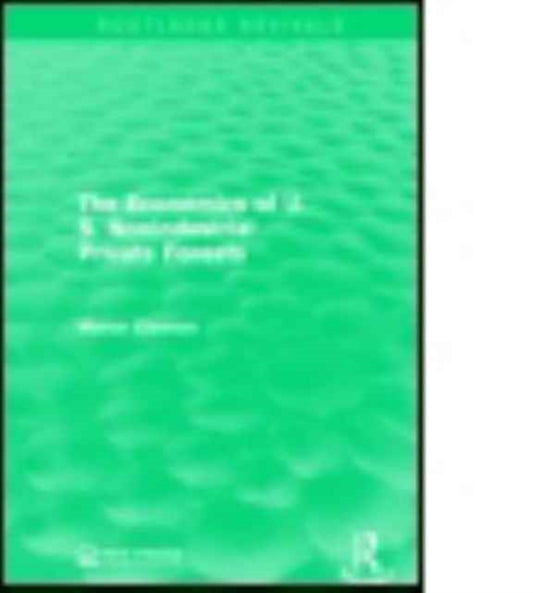 Book cover of: Economics of U.S. Nonindustrial Private Forests. By: Marion Clawson