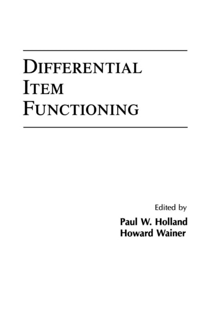 Book cover of: Differential Item Functioning. By: Paul W. Holland