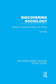 Book cover of: Discovering Sociology (RLE Social Theory). By: John Rex