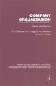 Book cover of: Company Organization (RLE: Organizations). By: M. C. Barnes