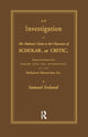 Book cover of: Investigation into Mr. Malone's Claim to Charter of Scholar. By: Samuel Ireland