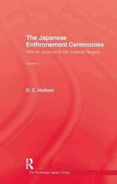 Book cover of: Japanese Enthronement Ceremonies. By: Holtom