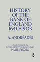 Book cover of: History of the Bank of England. By: A M Andreades