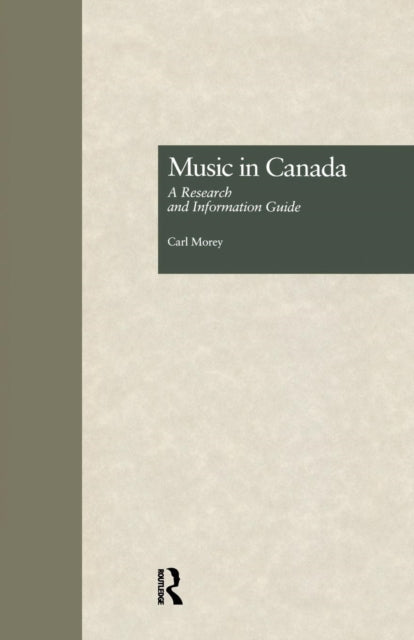 Book cover of: Music in Canada. By: Carl Morey