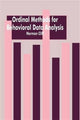 Book cover of: Ordinal Methods for Behavioral Data Analysis. By: Norman Cliff