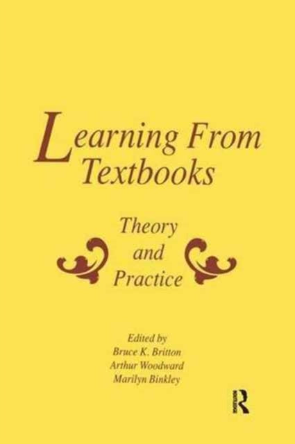 Book cover of: Learning From Textbooks. By: Bruce K. Britton