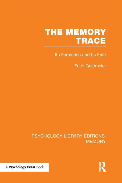 Book cover of: Memory Trace. By: Erich Goldmeier