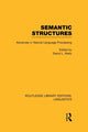 Book cover of: Semantic Structures (RLE Linguistics B: Grammar). By: David L. Waltz