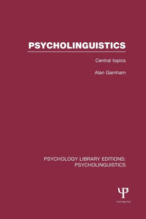 Psycholinguistics (PLE: Psycholinguistics)