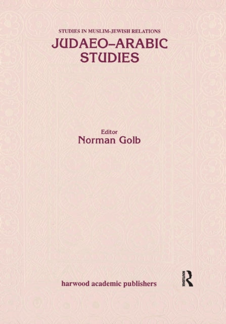 Book cover of: Judaeo Arabic Studies. By: Golb