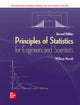 Book cover of: ISE Principles of Statistics for Engineers and Scientists. By: NAVIDI