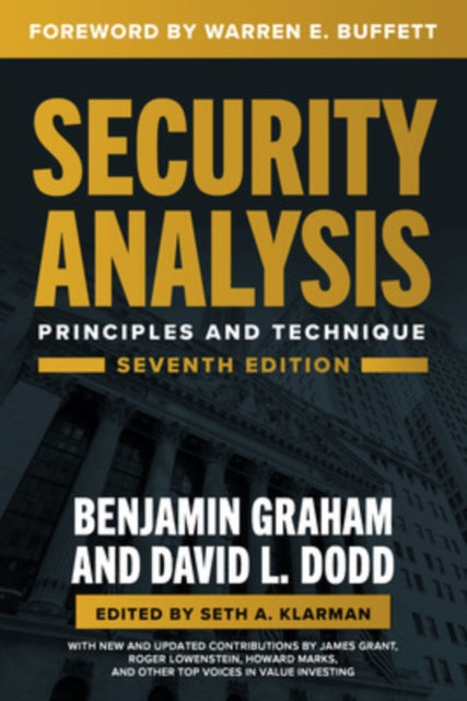 Security Analysis, Seventh Edition: Principles and Techniques 9781264932405 Seth Klarman