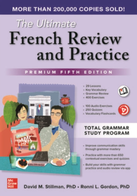 Book cover of: Ultimate French Review and Practice, Premium Fifth Edition. By: David M. Stillman