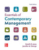 Book cover of: Essentials of Contemporary Management ISE. By: JONES