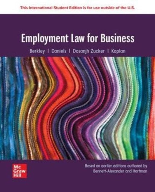 Book cover of: Employment Law for Business: 2024 Release ISE
