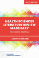 Book cover of: Health Sciences Literature Review Made Easy. By: Judith Garrard