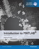 Book cover of: Introduction to MATLAB, Global Edition
