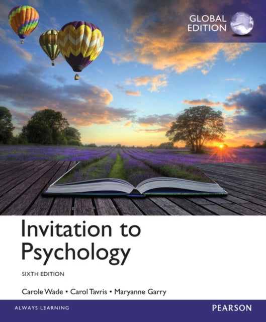Book cover of: Invitation to Psychology, Global Edition. By: Carol Tavris
