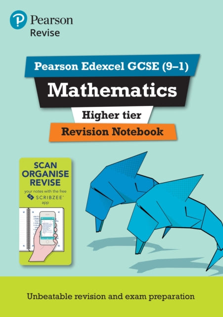 Book cover of: Pearson REVISE Edexcel GCSE Maths (Higher) Revision Notebook - for 2026, 2027 exams