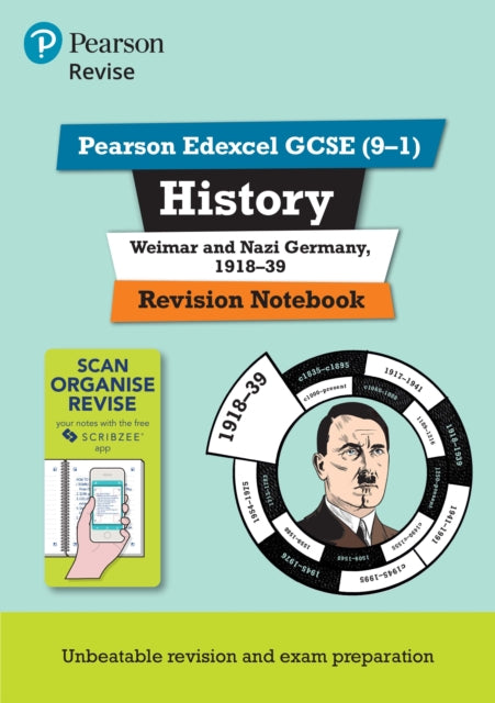 Book cover of: Pearson REVISE Edexcel GCSE History Weimar and Nazi Germany: Revision Notebook - for 2025, 2026 exams