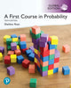 Book cover of: First Course in Probability, Global Edition. By: Sheldon M. Ross