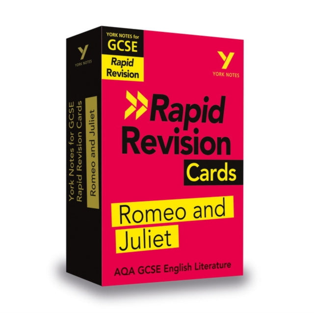 York Notes RAPID AQA GCSE (Revision Cards) Romeo and Juliet - for 2026, 2027 exams 9781292273662 Alison Powell