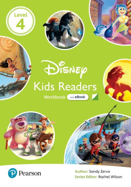 Book cover of: Level 4: Disney Kids Readers Workbook with eBook and Online Resources