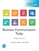Book cover of: Business Communication Today, Global Edition. By: Courtland Bovee