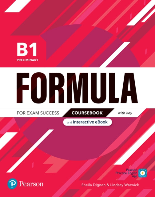 Book cover of: Formula B1 Preliminary Coursebook with key & eBook. By: Pearson Pearson Education