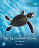 Book cover of: Starting Out with Python, Global Edition