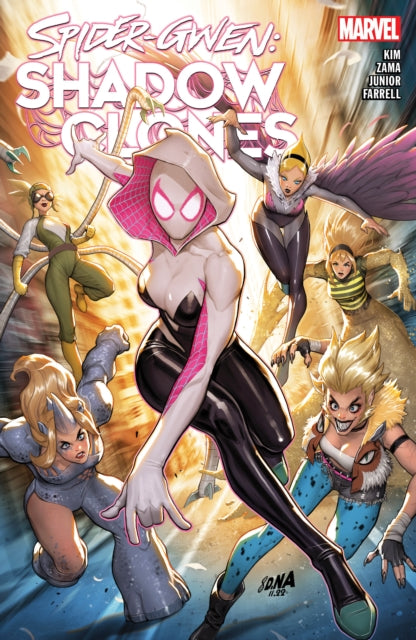 Book cover of: Spider-Gwen: Shadow Clones. By: Emily Kim
