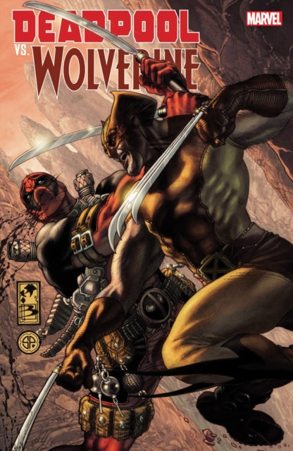 Book cover of: Deadpool Vs. Wolverine. By: Larry Hama