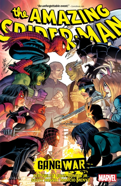 Book cover of: Amazing Spider-Man by Zeb Wells Vol. 9: Gang War. By: Zeb Wells