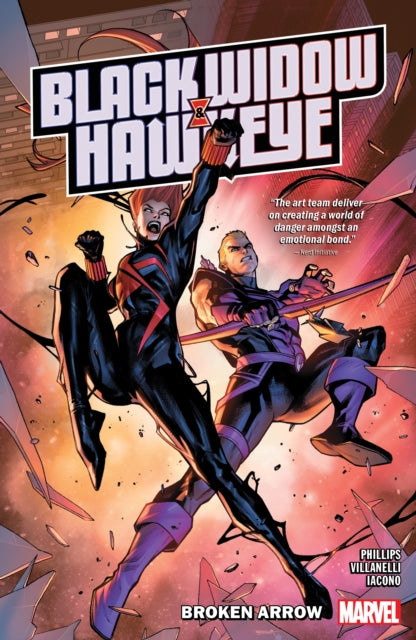 Book cover of: Black Widow & Hawkeye: Broken Arrow. By: Stephanie Phillips