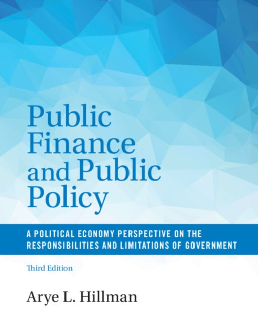 Book cover of: Public Finance and Public Policy. By: Arye L. Hillman