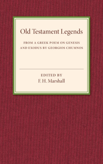 Book cover of: Old Testament Legends. By: F. H. Marshall