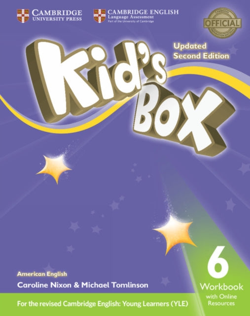 Book cover of: Kid's Box Level 6 Workbook with Online Resources American English. By: Caroline Nixon