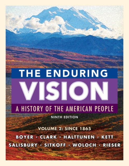 Book cover of: Enduring Vision, Volume II: Since 1865. By: Paul S. Boyer