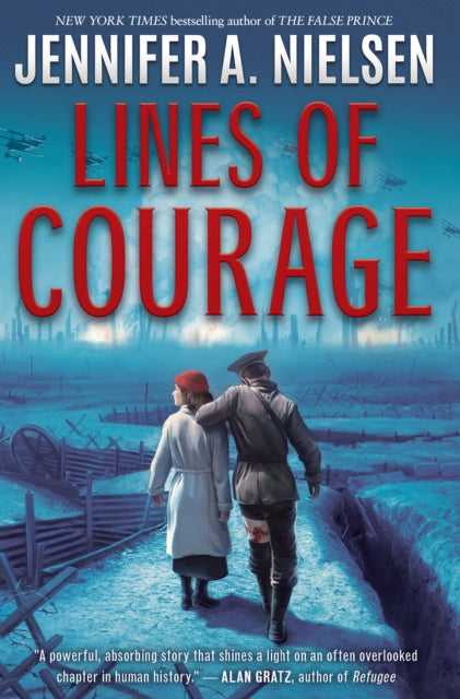 Book cover of: Lines of Courage. By: Jennifer A. Nielsen
