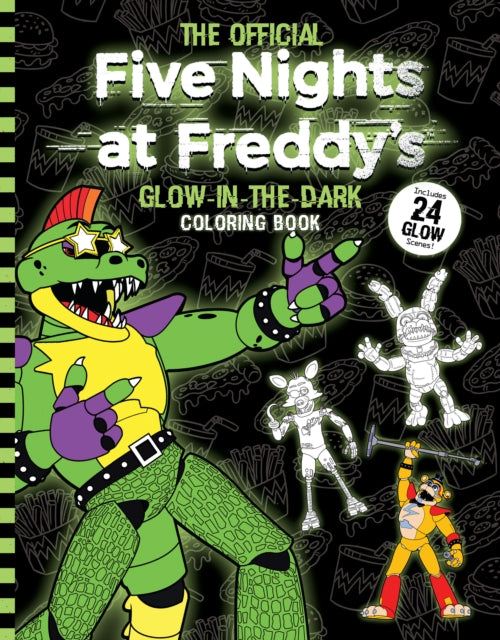 Five Nights at Freddy's Glow in the Dark Coloring Book 9781339046969 Scott Cawthon