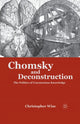 Book cover of: Chomsky and Deconstruction. By: Christopher Wise