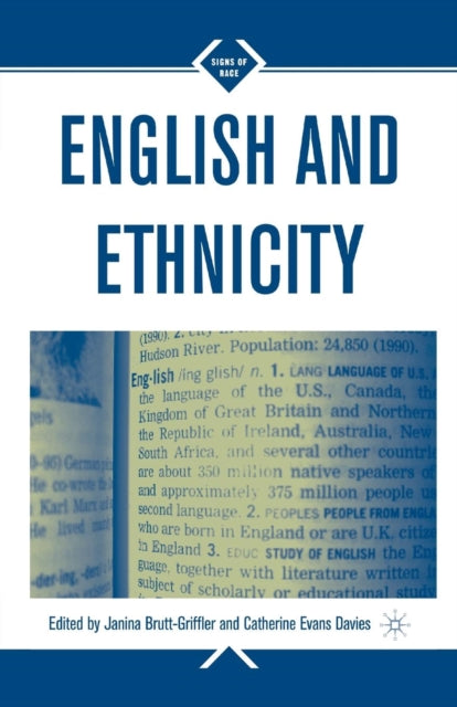 Book cover of: English and Ethnicity. By: J. Brutt-Griffler